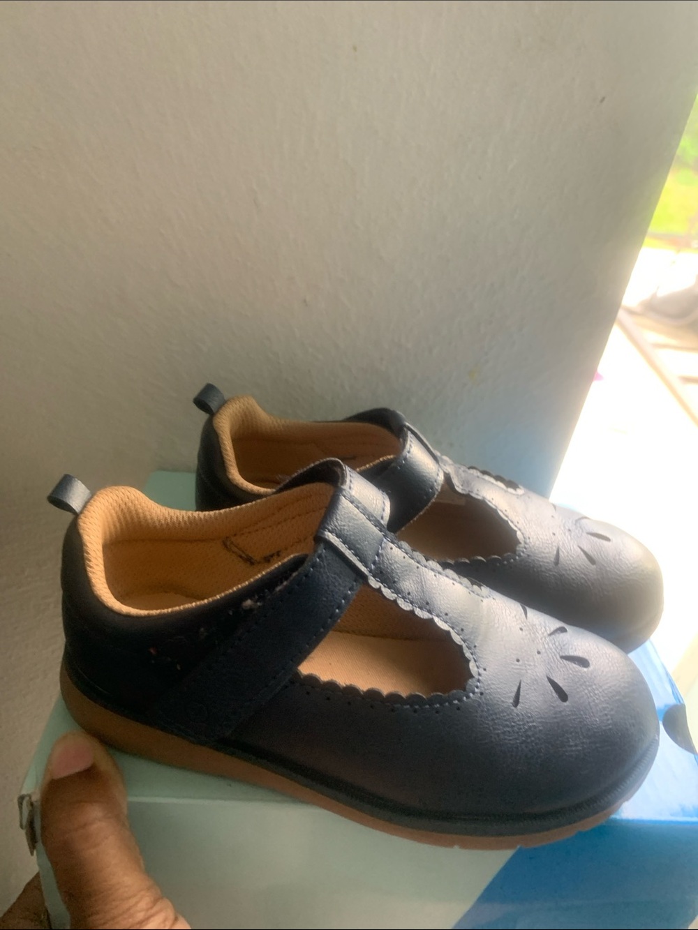 Stride Rite Navy T-Strap Mary Jane Shoes for Kids - Picture 7 of 7